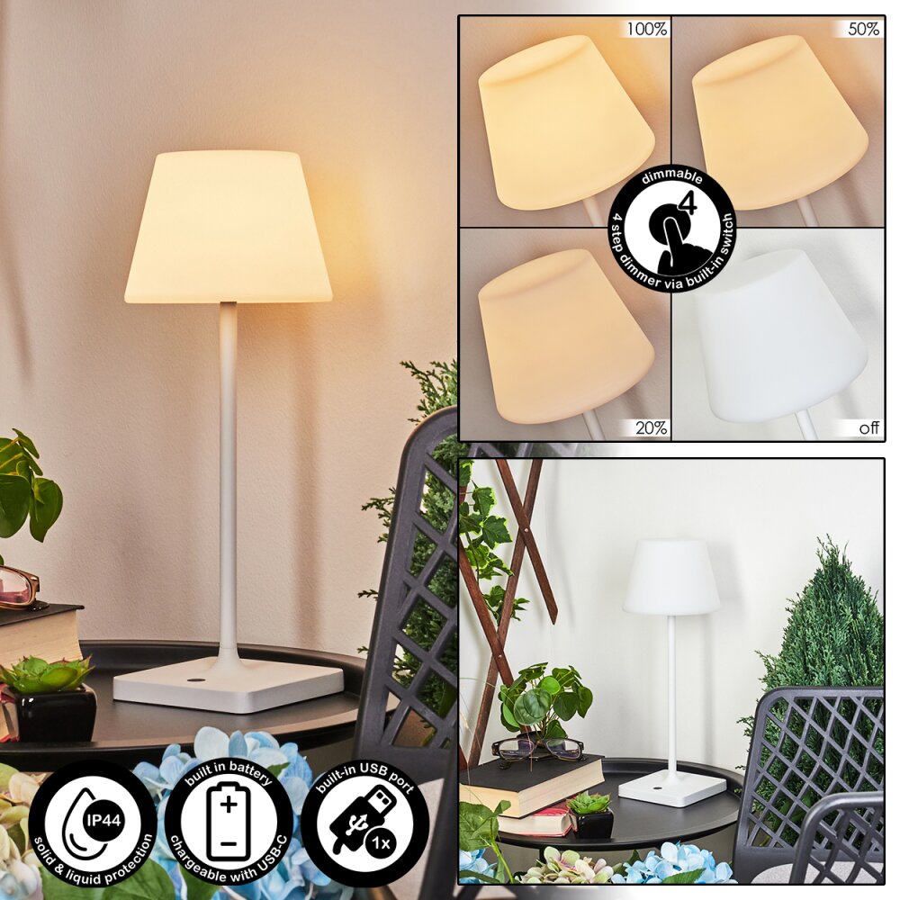 Lampe à poser Mayordomo LED Blanc, 1 lumière main product photo
