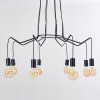 Suspension Cuyama Noir, 4 lumières