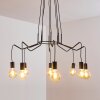 Suspension Cuyama Noir, 4 lumières