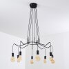 Suspension Cuyama Noir, 4 lumières
