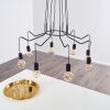 Suspension Cuyama Noir, 4 lumières