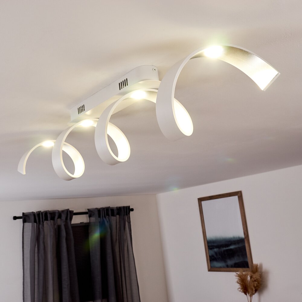 Plafonnier Rezat LED Blanc, 1 lumière main product photo