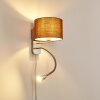 Applique murale Wiby LED Nickel mat, 2 lumières
