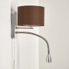 Applique murale Wiby LED Nickel mat, 2 lumières