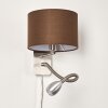 Applique murale Wiby LED Nickel mat, 2 lumières