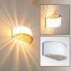 Applique murale PESARO Nickel mat, 1 lumière