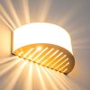 Applique murale PESARO Nickel mat, 1 lumière