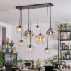 Koyoto Suspension, Boule lumineuse, Suspension Ambre, Clair, Fumé, 8 lumières