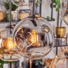 Ripoll Suspension, Boule lumineuse, Suspension Ambre, Clair, Fumé, 6 lumières