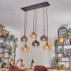 Ripoll Suspension, Boule lumineuse, Suspension Ambre, Clair, Fumé, 6 lumières