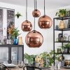 Koyoto Suspension, Boule lumineuse, Suspension grappe Cuivré, 4 lumières