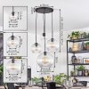 Koyoto Suspension, Boule lumineuse, Suspension grappe Clair, 4 lumières