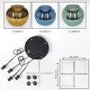 Koyoto Suspension, Boule lumineuse, Suspension grappe Bleu, Or, Vert, 4 lumières