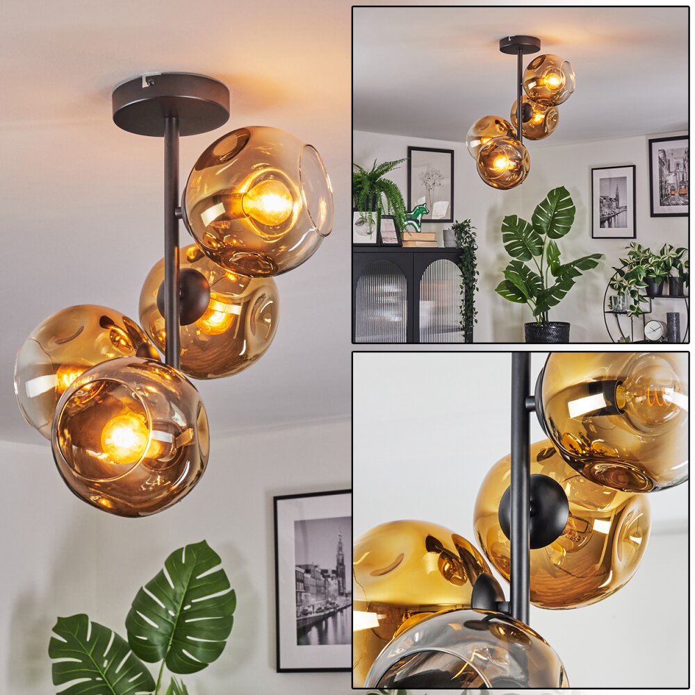 Ripoll Plafonnier, Boule lumineuse Or, Clair, 4 lumières main product photo