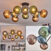 Koyoto Plafonnier, Boule lumineuse 85 cm Bleu, Vert, Cuivré, 10 lumières