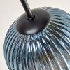 Koyoto Plafonnier, Boule lumineuse 85 cm Bleu, Or, Vert, Cuivré, 10 lumières