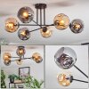 Ripoll Plafonnier, Boule lumineuse Ambre, Fumé, 6 lumières