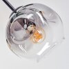 Ripoll Plafonnier, Boule lumineuse Ambre, Clair, Fumé, 6 lumières