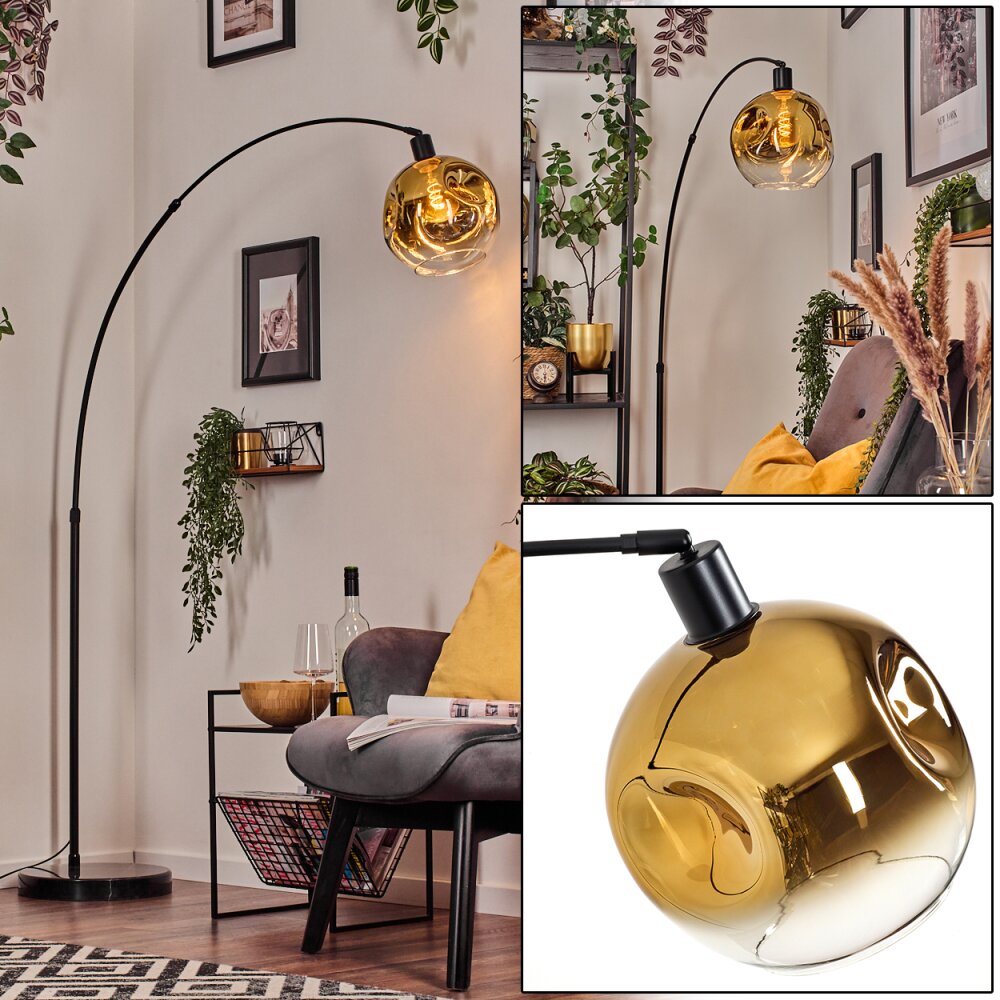 Ripoll Boule lumineuse, Lampadaire Noir, 1 lumière main product photo