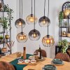 Koyoto Suspension, Boule lumineuse, Suspension Ambre, Clair, Fumé, 6 lumières