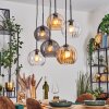 Koyoto Suspension, Boule lumineuse, Suspension Ambre, Clair, Fumé, 6 lumières