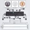 Koyoto Suspension, Boule lumineuse, Suspension Ambre, Clair, Fumé, 6 lumières