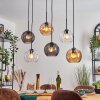 Koyoto Suspension, Boule lumineuse, Suspension Ambre, Clair, Fumé, 6 lumières