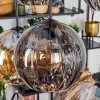 Koyoto Suspension, Boule lumineuse, Suspension Ambre, Fumé, 6 lumières