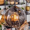 Koyoto Suspension, Boule lumineuse, Suspension Ambre, Fumé, 6 lumières