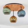Koyoto Plafonnier, Boule lumineuse 40 cm Écru, Noir, 3 lumières