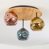 Ripoll Plafonnier, Boule lumineuse Écru, Noir, 3 lumières