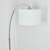 Soungou Lampadaire Chrome, Noir, 1 lumière