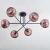 Koyoto Plafonnier, Boule lumineuse 78 cm Cuivré, 6 lumières