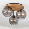 Koyoto Plafonnier, Boule lumineuse Écru, Noir, 3 lumières