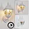 Naofe Lampe murale d´extérieur, Applique murale Blanc, 1 lumière