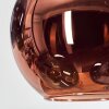 Koyoto Suspension, Boule lumineuse, Suspension Bleu, Vert, Cuivré, 6 lumières