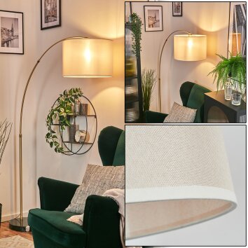 Bassagoda Lampadaire Laiton, Noir, 1 lumière