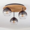 Koyoto Plafonnier, Boule lumineuse Écru, Noir, 3 lumières