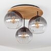 Koyoto Plafonnier, Boule lumineuse Écru, Noir, 3 lumières