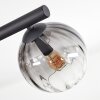 Koyoto Plafonnier, Boule lumineuse Ambre, Clair, Fumé, 10 lumières