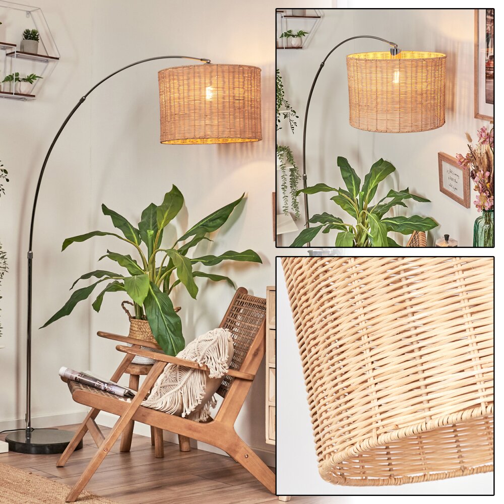 Cavaca Lampadaire Chrome, Noir, 1 lumière main product photo
