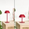 Laken Lampe de table d'extérieur, Luminaire de salle de bain, Lampe à poser LED Rouge, 1 lumière