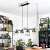 Gastor Suspension, Boule lumineuse, Suspension Bleu, Vert, Clair, Cuivré, 4 lumières