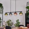 Gastor Suspension, Boule lumineuse, Suspension Bleu, Vert, Clair, Cuivré, 4 lumières