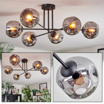 Ripoll Plafonnier, Boule lumineuse Fumé, 6 lumières