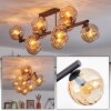 Koyoto Plafonnier, Boule lumineuse Ambre, 10 lumières