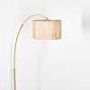 Bongal Lampadaire Laiton, Noir, 1 lumière