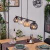 Koyoto Suspension, Boule lumineuse, Suspension Ambre, Clair, Fumé, 4 lumières