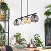 Koyoto Suspension, Boule lumineuse, Suspension Ambre, Clair, Fumé, 4 lumières