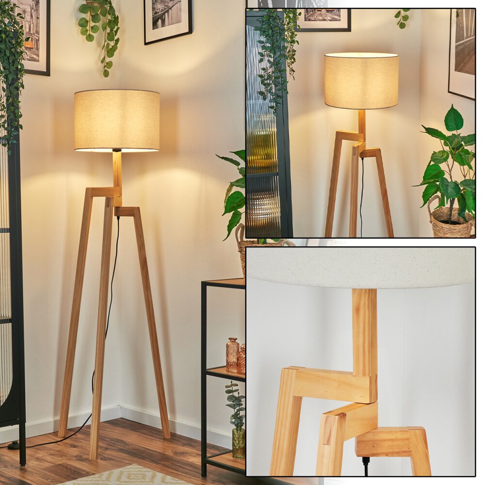 Soungou Lampadaire Écru, Noir, 1 lumière main product photo